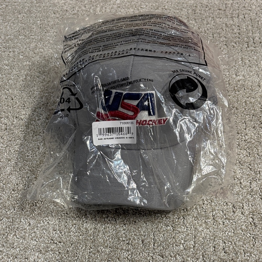 New Era Gray USA Hockey Cap - Picture 6 of 6